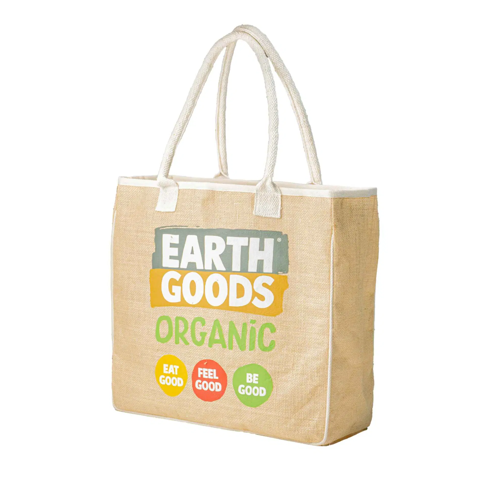 Laminated Jute Bag with Velcro